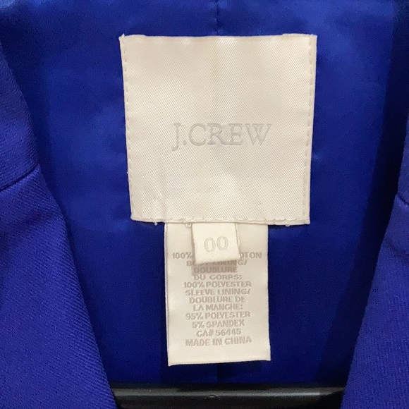 Bright blue JCrew blazer - Picture 2 of 5